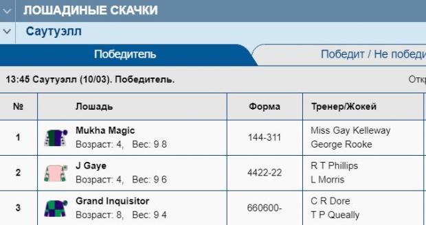 лошадиные скачки ставки