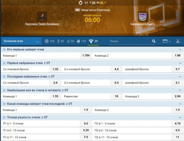 3 очка баскетбол ставки